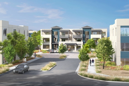 rendering of apartment building